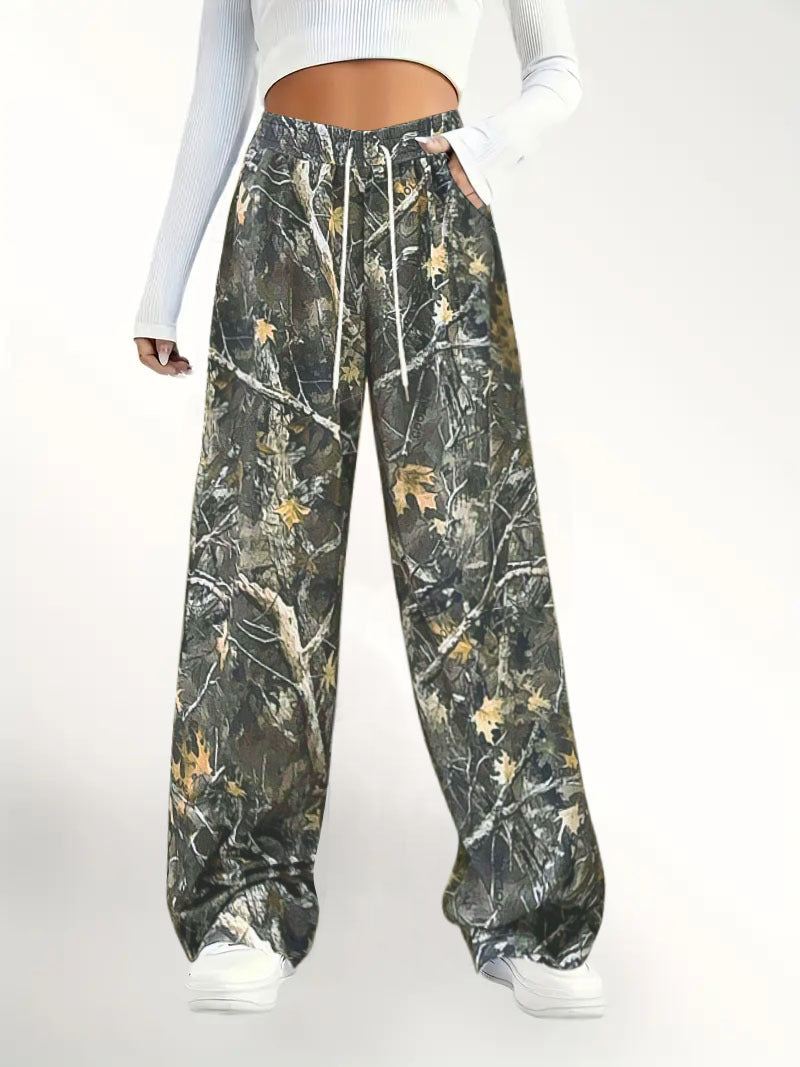Damen Camouflage Freizeit-Hosen EB