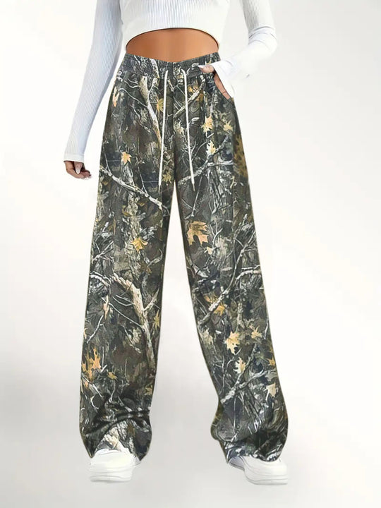 Damen Camouflage Freizeit-Hosen EB