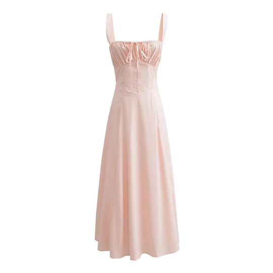 Damen Maxikleid mit gerafftem Oberteil EB