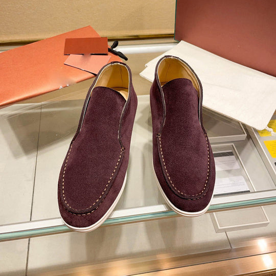 Damen Mokassin Slip-Ons aus hochwertigem Wildleder EB
