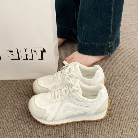 Damen Sportliche Sneakers mit atmungsaktivem Mesh und dämpfender Sohle EB