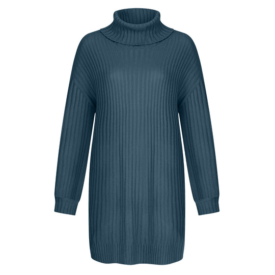 Damen Grobstrick Rollkragenpullover im lässigen Schnitt EB