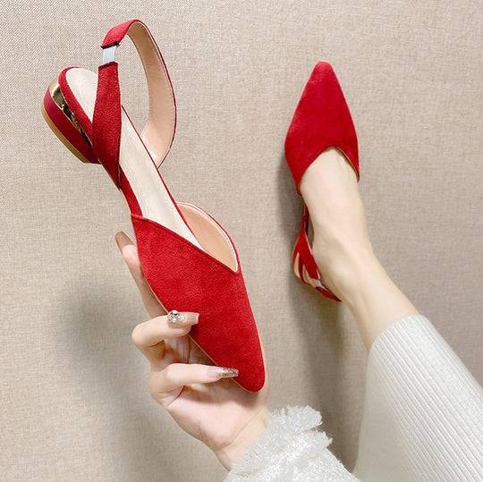 Damen Slingback-Pumps mit elegantem spitzem Design und komfortablem Absatz EB