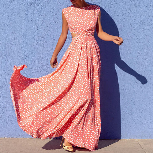 Damen Maxikleid mit unverwechselbarem Schnitt und elegantem Design EB