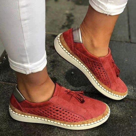 Damen Elegante und atmungsaktive Slip-On Sneakers EB