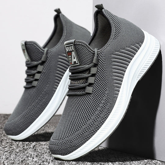 Damen Sportliche Lace-Up Sneakers mit atmungsaktivem Mesh-Obermaterial EB