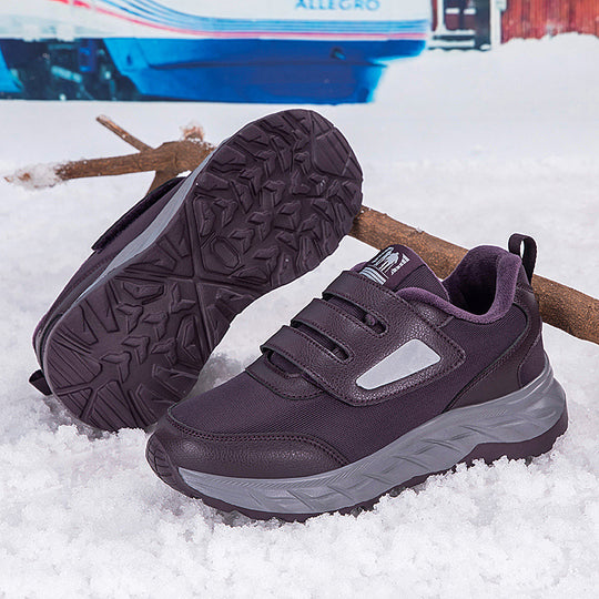 Damen Sportliche Sneakers mit praktischen Klettverschlüssen und wärmendem Innenfutter EB