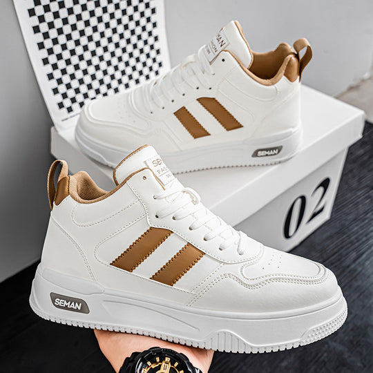 Damen Sportliche High-Top Sneakers mit gepolsterter Sohle und griffigem Profil EB