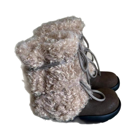 Damen Kuschelige Winterboots mit weichem Kunstfellkragen und rutschfester Sohle EB