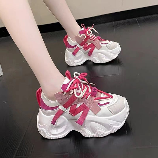 Damen Sportliche Chunky Sneakers mit innovativem Schnürsystem EB