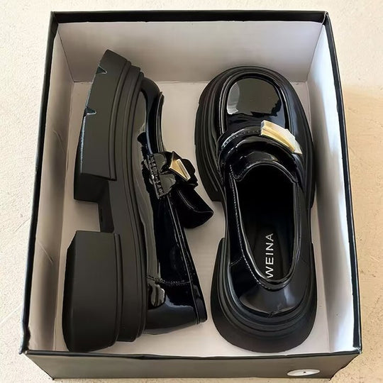 Damen Schleifen Loafer mit robustem Plateau von EB