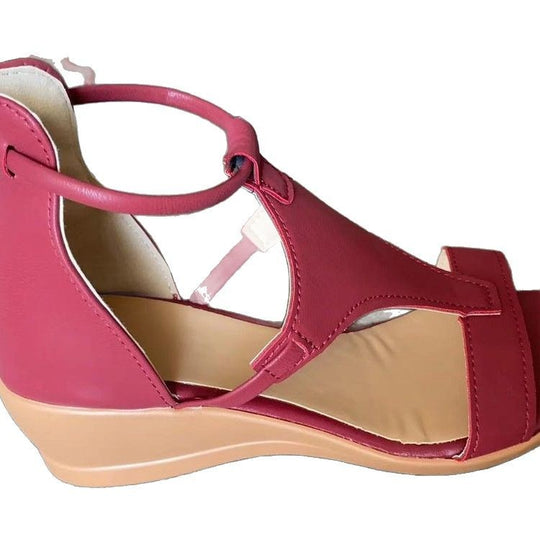 Damen Wedge-Sandalen mit anatomischem Fußbett und verstellbarem Riemendesign EB