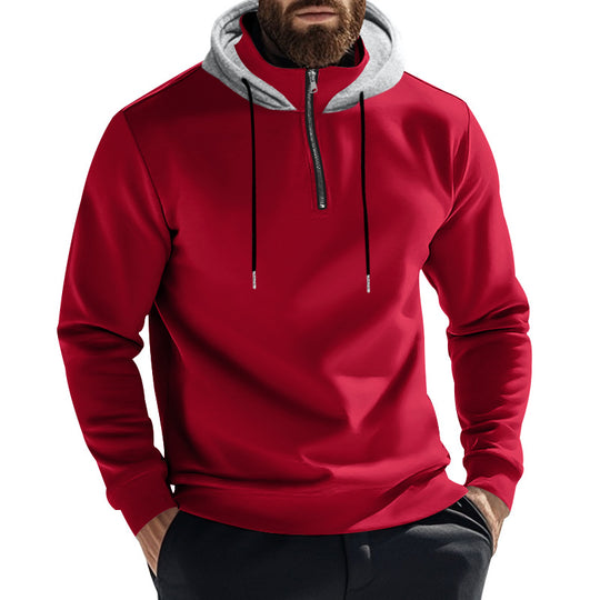 Herren Kapuzenpullover mit modernem Reißverschluss und stylischem Schnitt EB