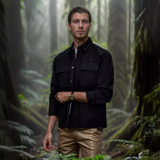 Herren lässige Sommerjacke mit Windschutz EB