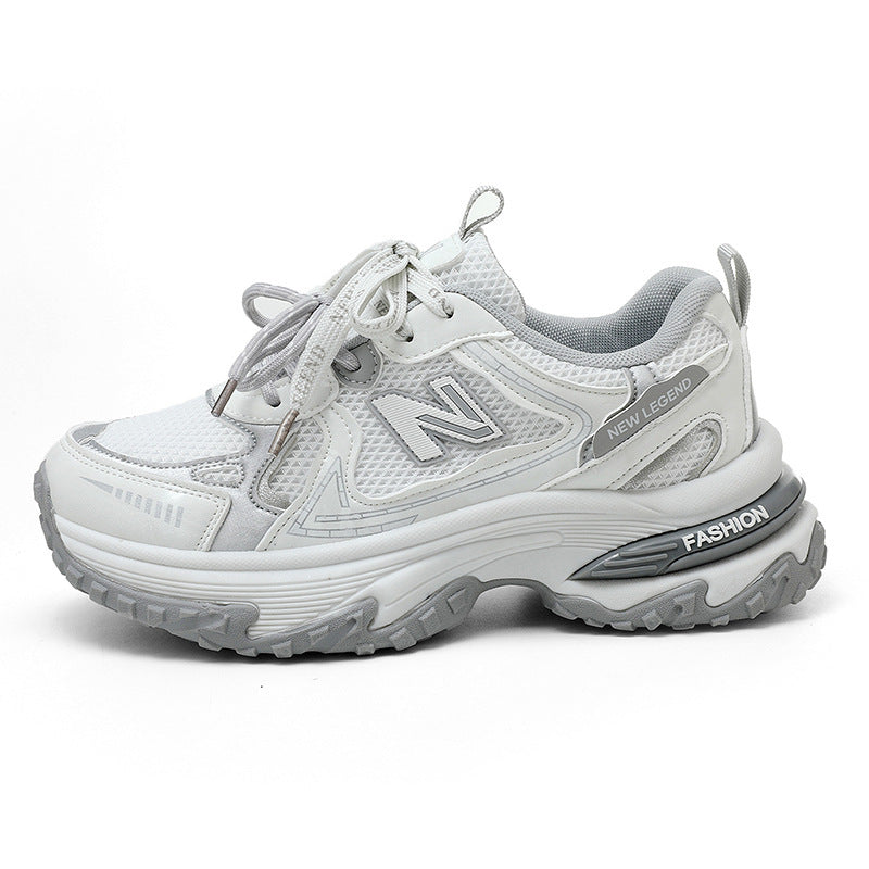 Damen Sportliche Sneakers mit atmungsaktiver Mesh-Oberfläche und dämpfender Laufsohle EB 1771555686