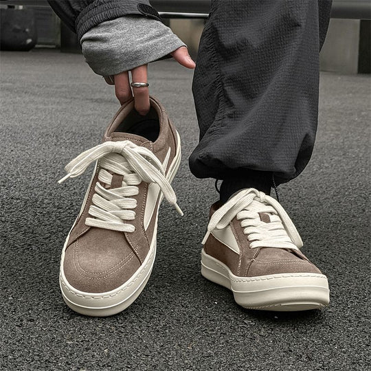Damen modische Sneakers aus hochwertigem Wildleder mit zeitgemäßem Design EB