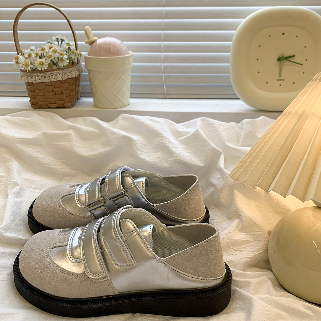 Damen Sneakers mit verstellbarem Klettverschluss und bequemem Fußbett EB