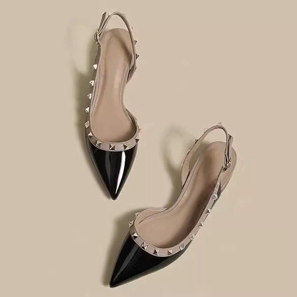 Damen Slingback-Pumps mit modischen Nieten EB
