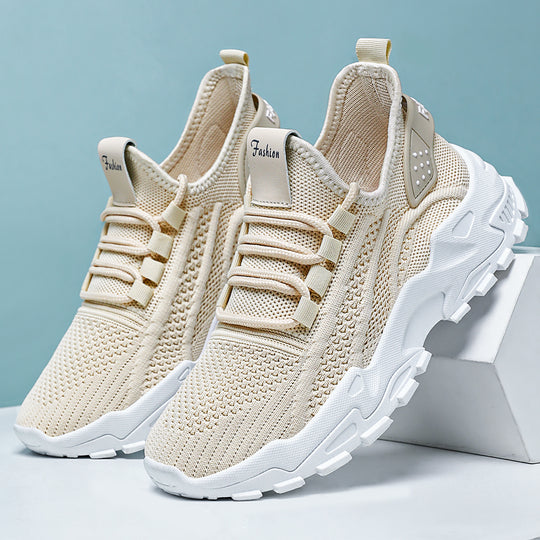 Damen modische Sport Sneakers mit atmungsaktiver Mesh-Oberfläche und stabiler Dämpfung EB