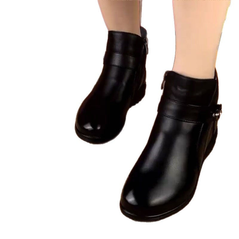 Damen Elegante und bequeme Stiefeletten mit modischem Riemen EB