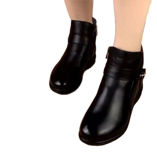Damen Elegante und bequeme Stiefeletten mit modischem Riemen EB