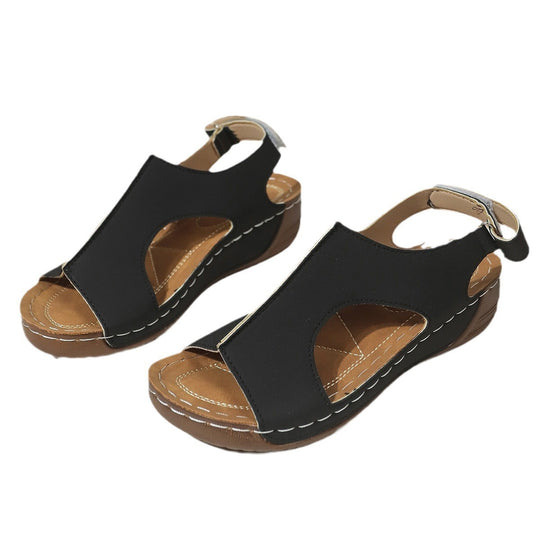 Damen offene Sandalen mit ergonomischer Sohlenkonstruktion und stylischem Schnitt EB