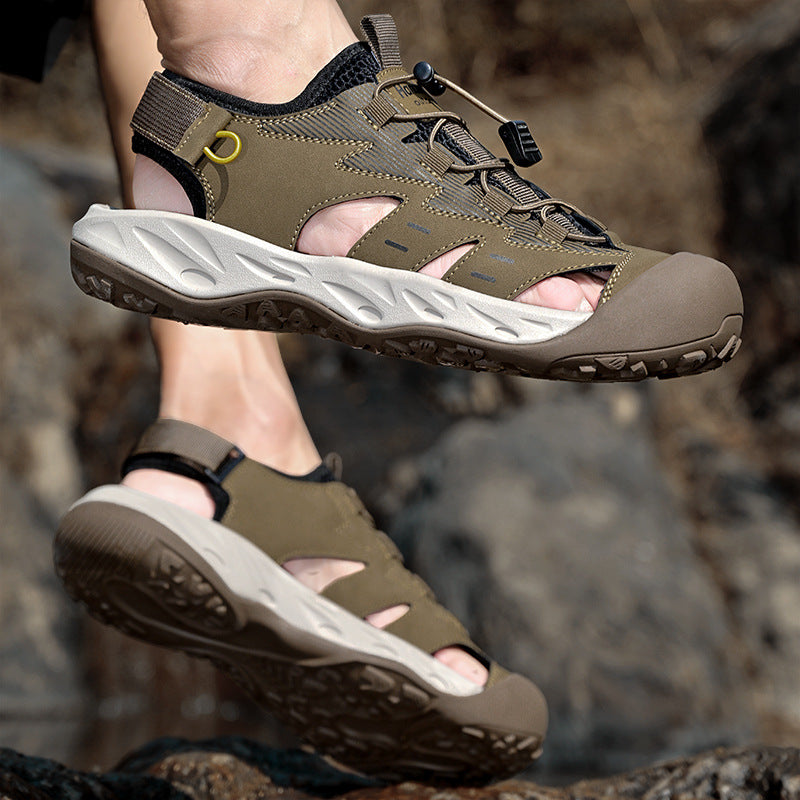 Damen Sportliche Sandalen mit rutschfester Sohle und anatomischer Fußbettung EB