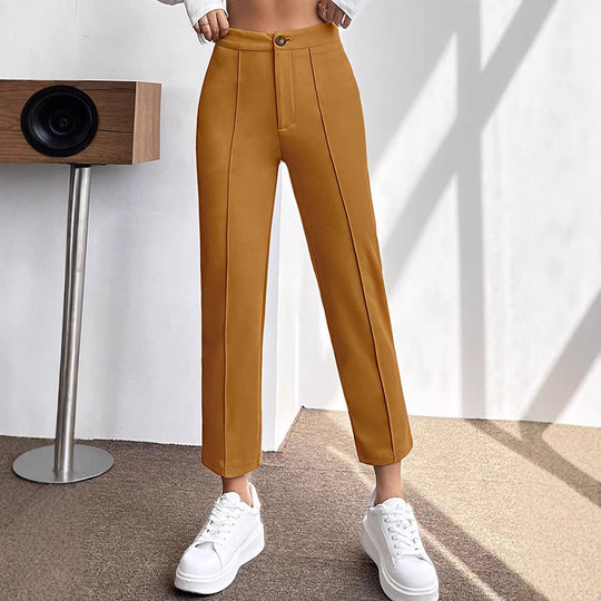 Damen elegante chino Hose mit taillierter Passform EB