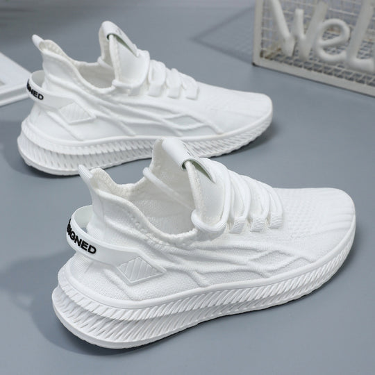 Damen Atmungsaktive Lauf-Sneaker mit flexibler Sohle und Knit-Obermaterial EB