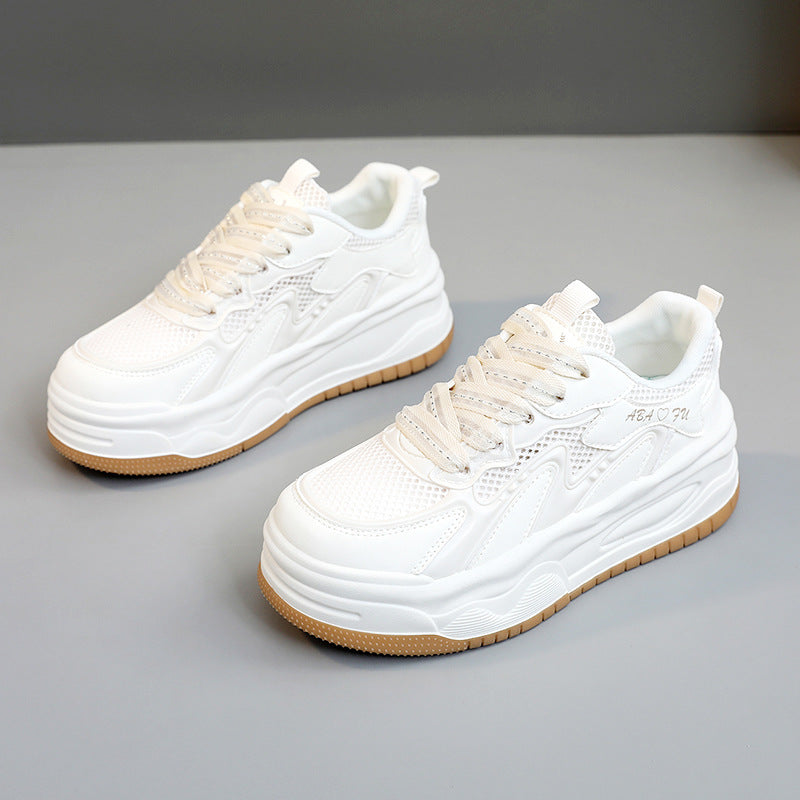 Damen Sportliche Sneakers mit atmungsaktiver Mesh-Oberfläche und dämpfendem Sohlenprofil EB