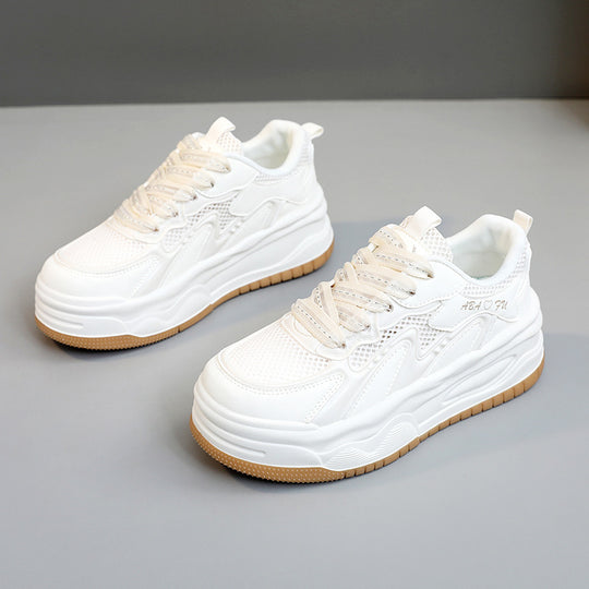 Damen Sportliche Sneakers mit atmungsaktiver Mesh-Oberfläche und dämpfendem Sohlenprofil EB