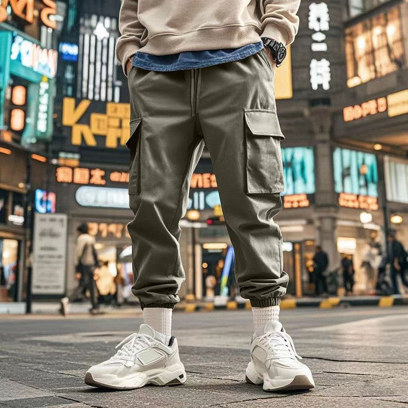 Herren Cargo-Hose mit verstellbarem Bund und praktischen Seitentaschen EB