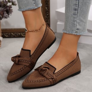 Damen luftige Ballerinas mit modischem Schleifen-Design EB