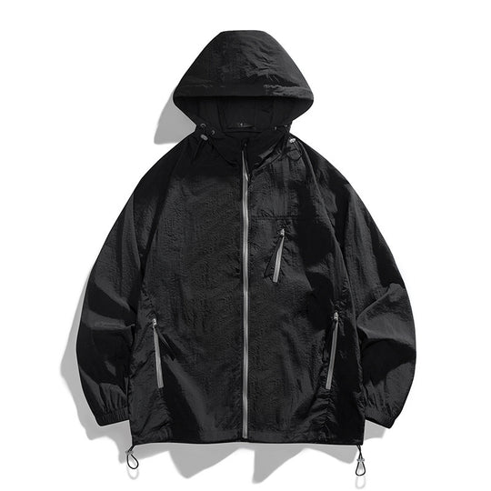 Herren leichtgewichtige Windjacke mit praktischen Taschen und atmungsaktiven Eigenschaften EB