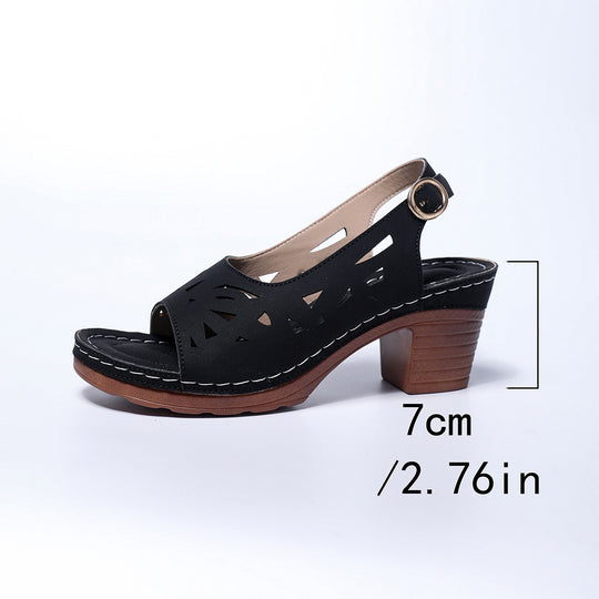 Damen Slingback Sandalen mit luftiger Schnittführung EB