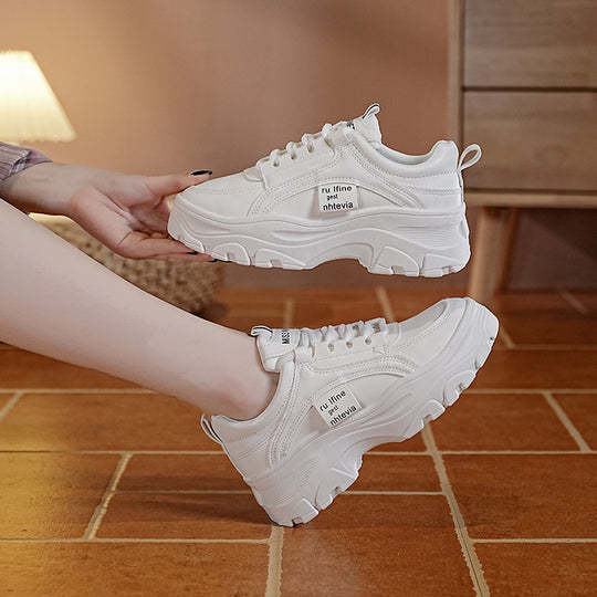 Damen Chunky Sneakers mit rutschfester Profilsohle und atmungsaktivem Obermaterial EB