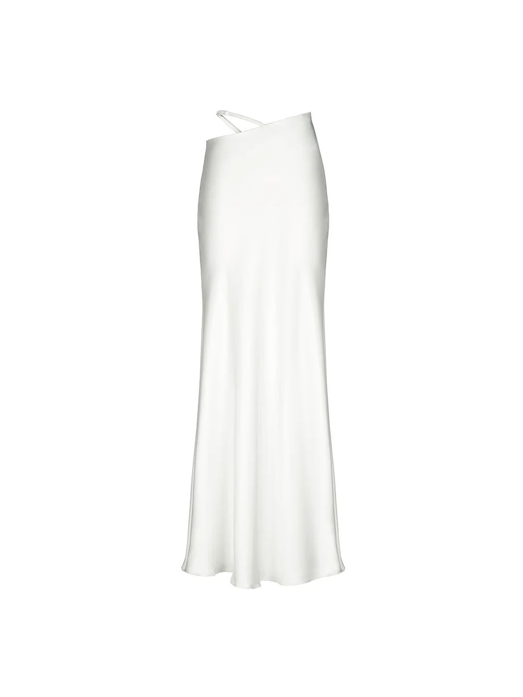 Damen Elegantes Maxikleid mit schulterfreiem Design und seidigem Finish EB