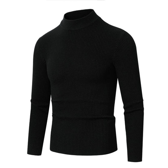 Herren Rollkragenpullover aus hochwertiger Rippenstruktur R&B