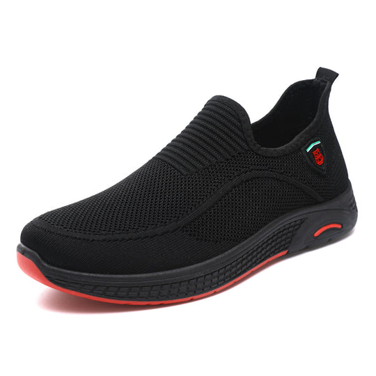 Damen Bequeme Slip-On Sneakers mit atmungsaktiver Mesh-Oberfläche und flexibler Sohle EB