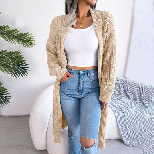 EB | Einfarbige Strickjacke für Elegante Outfits