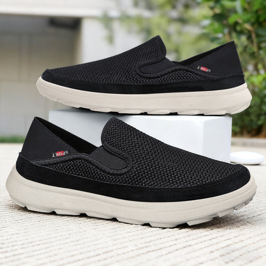 Damen Bequeme Mesh-Slipper mit elastischem Einstieg und dämpfender Sohle EB
