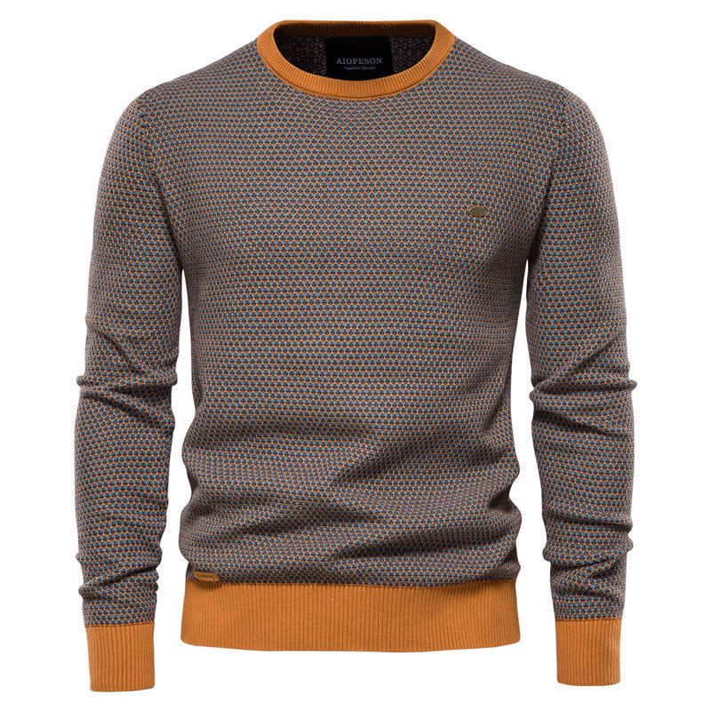 Herren Strickpullover im modernen Wabenmuster mit angenehmem Tragegefühl EB