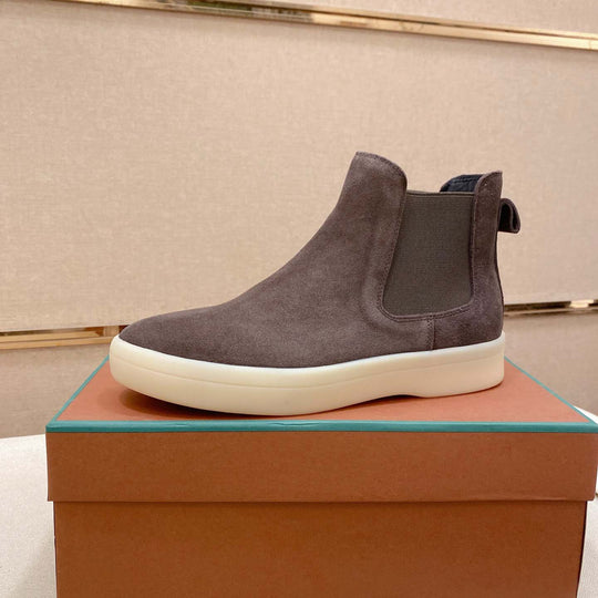 Damen Chelsea Boots aus hochwertigem Wildleder mit flexiblem Gummizug EB