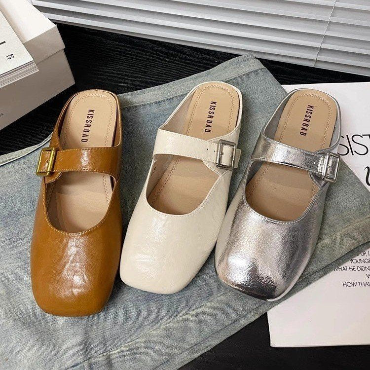 Damen Komfortable Mary Jane Schuhe mit verstellbarem Riemen und modischem Design EB