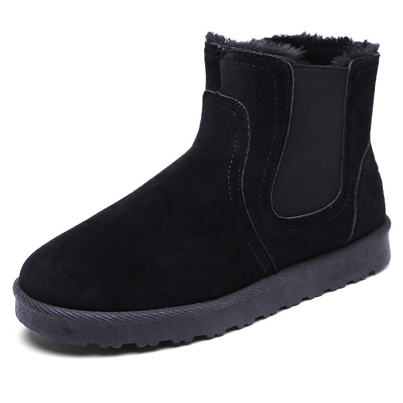 Damen Bequeme Ankle Boots aus Wildleder mit isolierendem Innenfutter EB