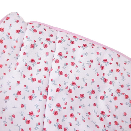 Damen Quilt-Jacke mit floralem Design und bindbarem Taillenzug EB