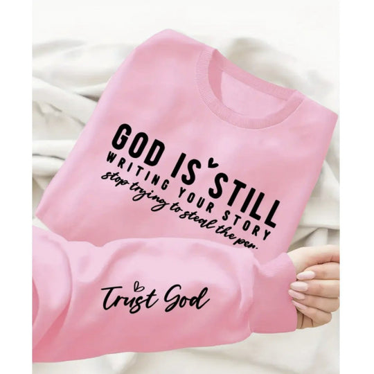 Damen Sweatshirt mit inspirierendem Schriftzug und weichem Material EB