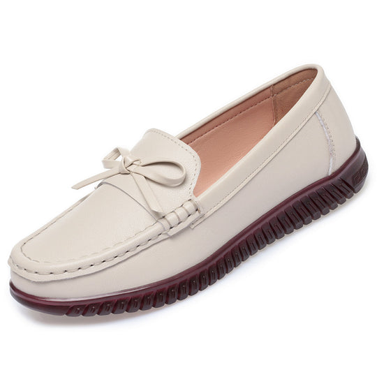 Damen Elegante Mokassins mit modischem Schleifendetail und rutschfester Sohle EB