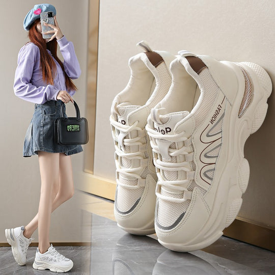 Damen Sportliche Sneakers mit ergonomischem Dämpfungssystem und modischem Mesh-Obermaterial EB