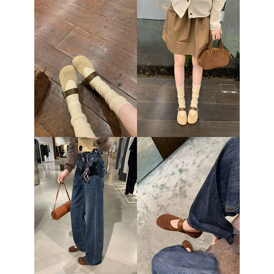 Damen Komfortable Riemchen-Mokassins mit elegantem Schnitt und bequemer Innensohle EB